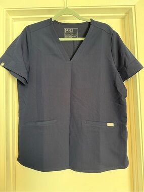 FIGS Catarina Scrub Top - Navy Blue